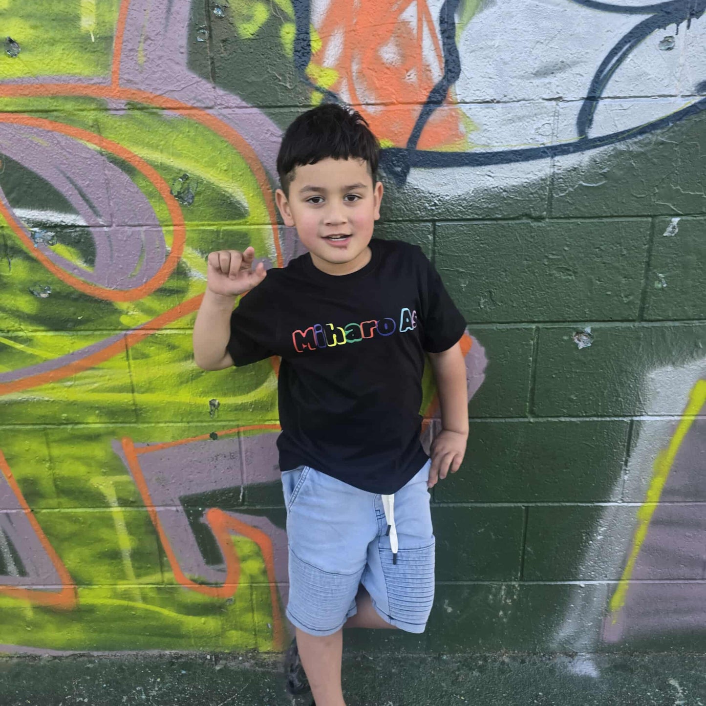 Miharo As Kids Tee – The Power of Tāwhirimātea